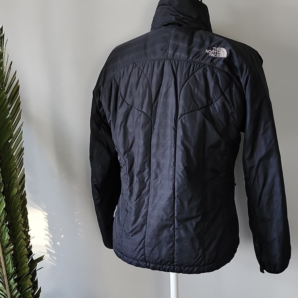 The North Face black lighter-weight patterned coat - Picture 2 of 12